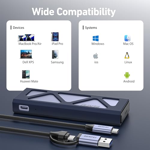 BENFEI M.2 NVME SSD Enclosure BNF-USB3-0384G の商品画像 7