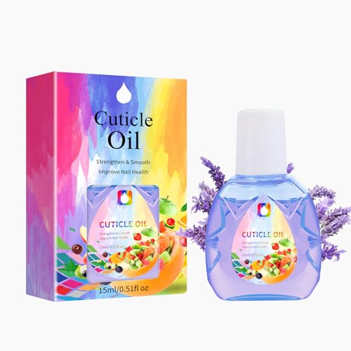 Aceite de cuidado de las uñas, revitalización de aceite de la cutícula, cutícula nutritiva, 1.54x0.83x2.56 pulgadas, fortalece las uñas débiles, promueve el crecimiento de las para promover el cr