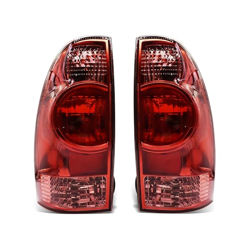 Image of munirater Tail Lights Assembly Rear Brake Lamps Replacement for T-acoma 2005-2015 Pickup Taillights Left and Right Side (Halogen Red)