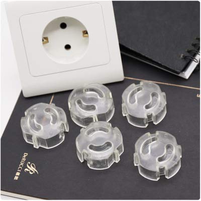 EWAYSChild Lock for Socket, Pluggable Socket Protection, Socket Protection for Baby, Child Safety, Pack of 20 (Transparent)