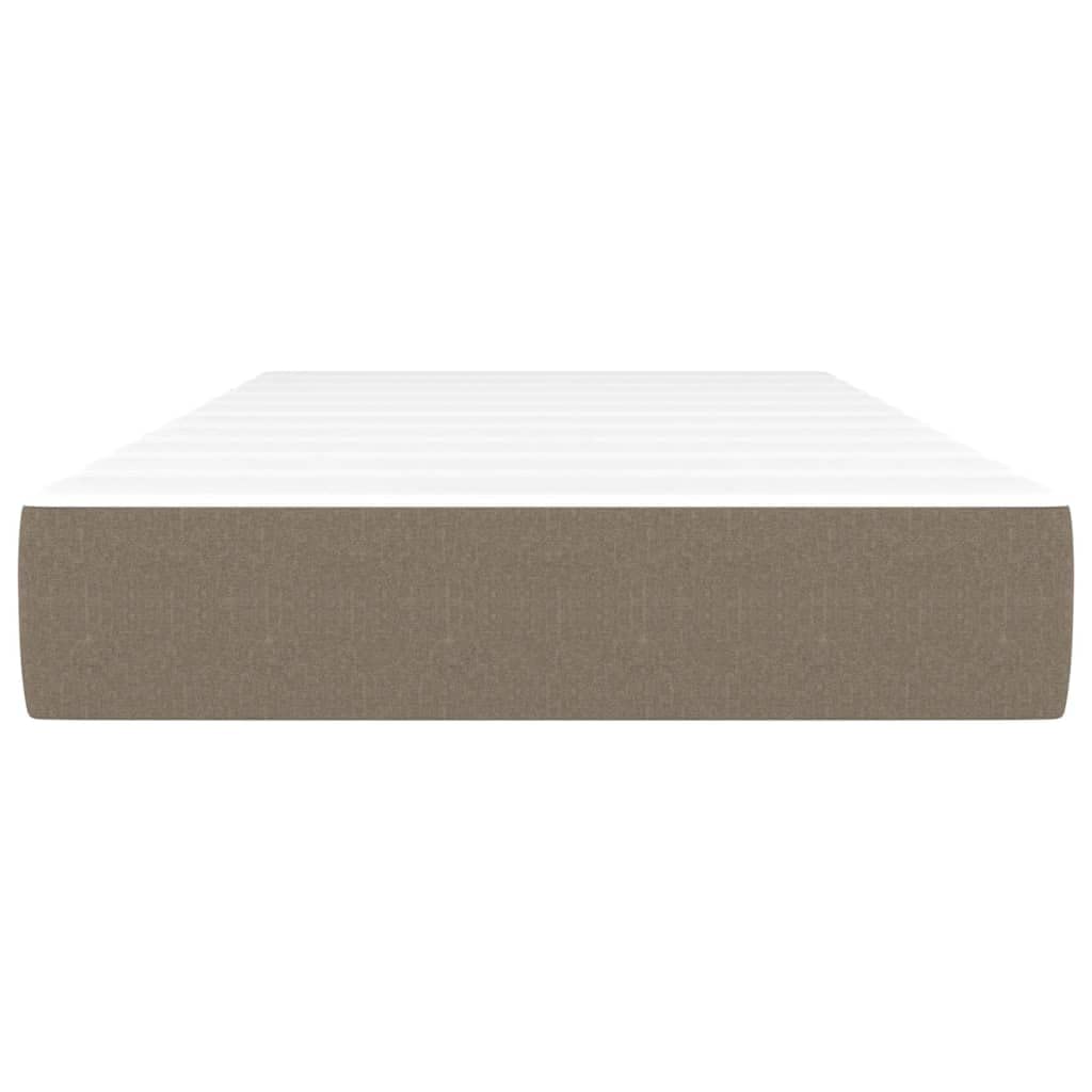 Materasso a molle insacchettate medio, 120 x 190 x 20 cm, tessuto tortora con schiuma fredda traspirante, ergonomico, per chi dorme sulla schiena e sulla pancia, durevole e confortevole