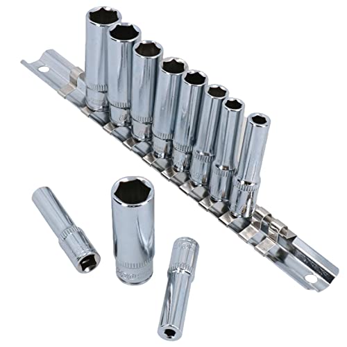 AB Tools Imperial SAE/AF Deep 6 Point Socket Set 1/4