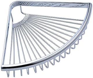 Beelee Rustproof Corner Triangular Bath Shelf Shower Caddy,Wall Mounted Stainless Steel Basket Dishrack for Shampoo Conditioner Bathroom Kitchen Organizer