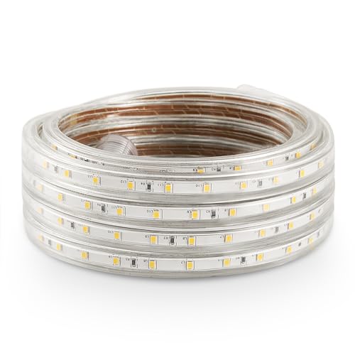 CBconcept 70 FT Blue 120V Custom Cut SMD3528 LED Light Strip Flexible, Durable, Ambient, Commercial Construction Contractor Preferred, DIY Projects, Built to Last