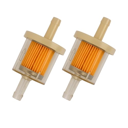 2 piezas de filtro de gasolina de 8 mm, filtro de combustible pequeño para moto, cortacésped, tractor cortacésped, cocheFiltración universal para un rendimiento limpio y protección duradera del motor