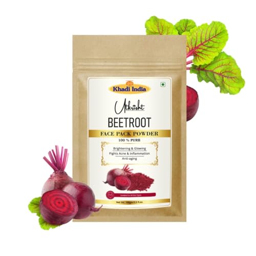 Image of Khadi Beetroot Face Pack Powder 100g | For Dullness, Acne & Anti Aging | Glowing & Brightening | Pure, Natural & Ayurvedic | Removes Durt & Impurities | Face Pack for Men & Women
