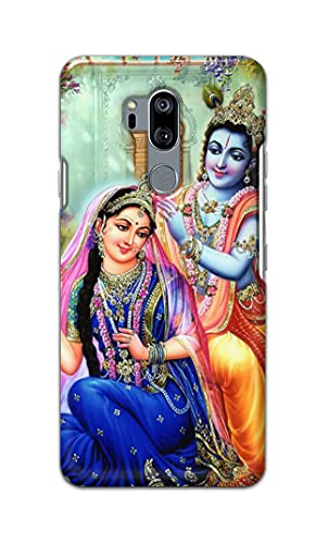 Image of PRINTFIDAA Printed Hard Back Cover Case for LG G7 ThinQ | LG G7 Plus Back Cover (Radha Krishna) -1803