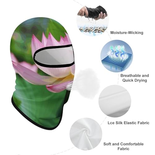 Balaclava para hombre, máscara de esquí con diseño floral, cubre rostro para invierno, ideal para ciclismo miniatura 3