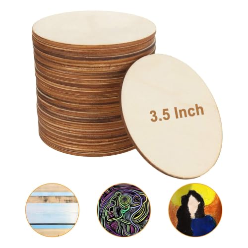 Image of SWAGSTATION MDF Coasters - 25 Pcs, 3.5 Inch Square, Round Edges, 3mm Thick - Craft Material for Adults & Kids - DIY Art & Craft Kit