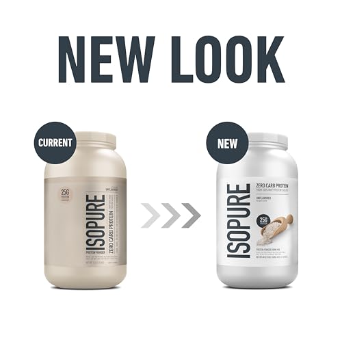 Isopure Zero Carb 100% Pure Whey Isolate Protein Powder, Lactose Free, Gluten Free, With Vitamins, Unflavored, 25g Protein Per Serving, 3 Lbs, 47 Servings (Packaging May Vary) - Image 3
