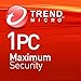 Produktbild Trend Micro Maximum Security 2019 | 1 PC | 1 Jahre | Download I Mobile Game Zombie Bar