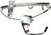 Evan-Fischer EVA16772027298 Window Regulator Front Passenger Side RH Power With plastic bracket fits 200-2004 Jeep Grand Cherokee only