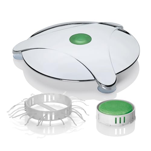 Abfluss-Fee Verschlussstopfen Dusche 5-tlg. in Weiß/Chrom aus der Höhle...