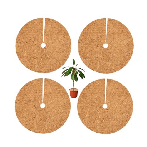 YOYEAH Lot de 4 tapis en coco de 30 cm - Protection hivernale pour plantes : tapis en coco vendu au mètre - Protection contre le froid et le gel - Plantes - Protection hivernale - Tapis coco