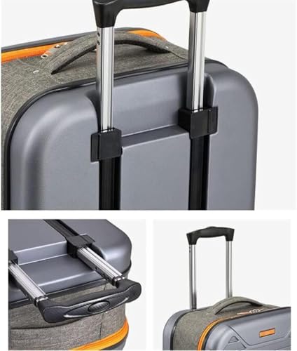 Durable Travel Suitcase - Folding Luggage Trolley with Portable Combination Lock(28in)4