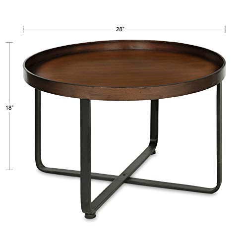 Kate And Laurel 214976 Zabel Modern Round Metal Coffee Table thumb #2