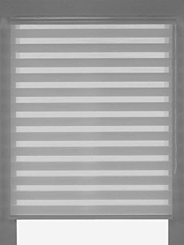 Eden - Estor Enrollable Noche y día 140x175 cm - Color Gris