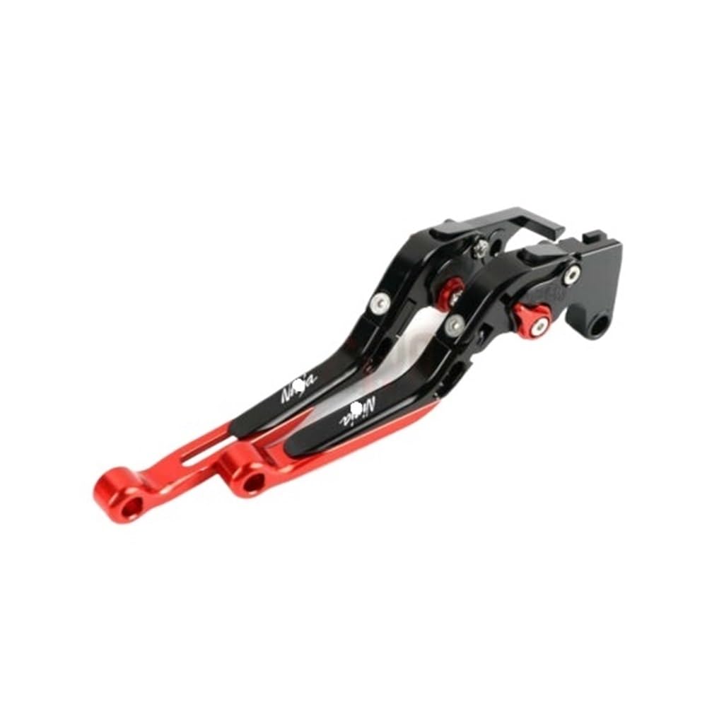Xgdsetsrg Black Red Motorcycle Adjustable Folding Extendable Brake Clutch Levers For Ka&Wasaki Ni&Nja 300 250 400 Z400 Z300 Z250 Ex300 Ex-400