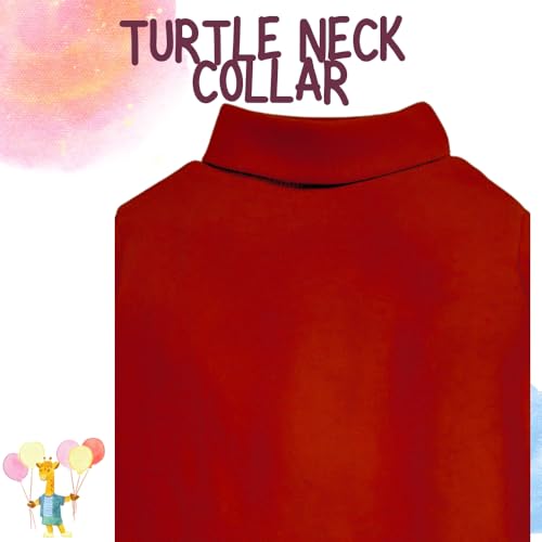 Image of REVOLTEK Boy's and Girl's 100% Cotton Full Sleeve Turtle High Neck T-Shirts Pack of 2