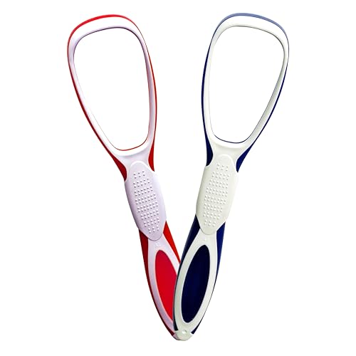 Image of soft Plastic silicon Premium Tongue Cleaner for Fights Bad Breath Oral Health Care Tool, Easy to Use for Adults and KidsTravel Friendly (2)