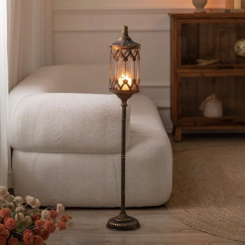 NOONEAU Vintage Floor Candelabra - 37.1' Tall Antique...