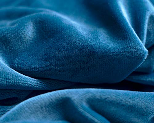 Image of Meiz Full Body Pregnancy Pillow Cover - Pregnancy Pillow Case - Soft Velvet Maternity Body Pillow Replacement Cover - Fit 65 inch x 31 inch Pillow - King Size (Blue)