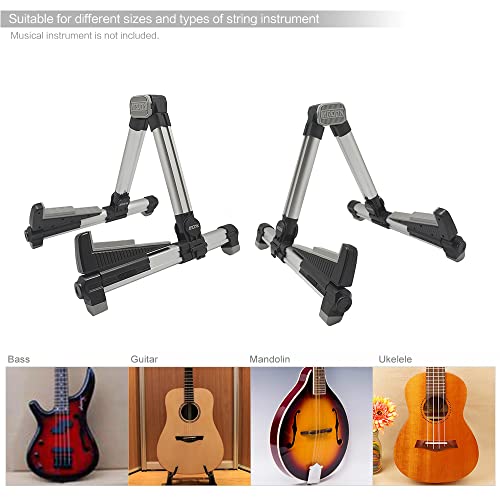 DONTZ AGS-08 Pliante réglable Universel String Instrument Guitare Stand Aluminium Alliage a-Frame pour Banjo Guitare… - Les Beatles, Paul McCartney, John Lennon, RIngo Starr, George Harrison DONTZ AGS-08 Pliante réglable Universel String Instrument Guitare Stand Aluminium Alliage a-Frame pour Banjo Guitare… – Image 4