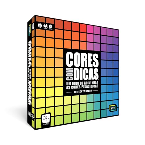 Grok Games Cores com Dicas, Jogo de Tabuleiro, 3 a 10 Jogadores
