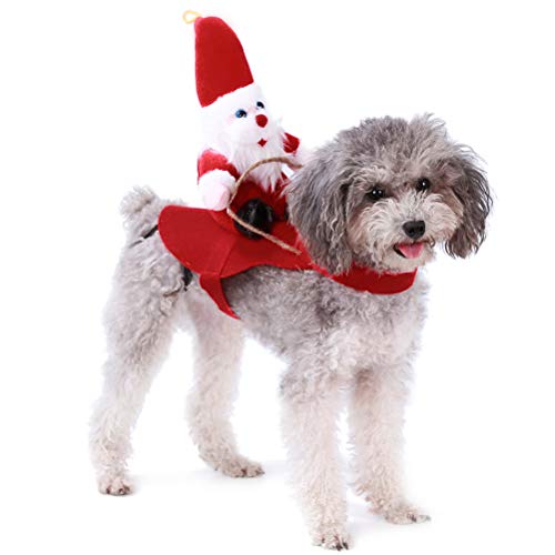 Disfraz para perro Santa Navidad talla M miniatura 5