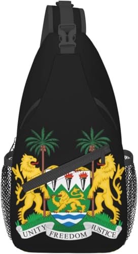 Mochila Bandolera Unisex National Emblem Sierra Leone