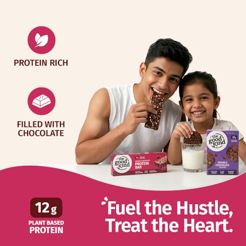 Image of The Good Kind Double Chocolate Cookies (1 Pack) & Peanut Chocloate Protein Bar (2 Pack), Plant Based Cookies & Bar, Perfect for Snacking, Gluten Free, Palm Oil free & Vegan (Combo Pack of 3)