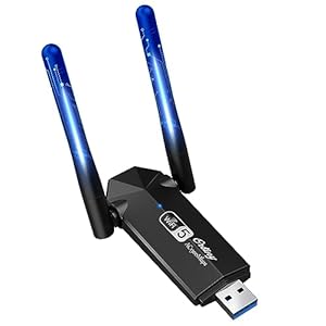 USB WiFi Adapter, Ortiny 1300Mbps WiFi USB Dual Band 5G/2.4G Wireless Network Adapter for Desktop Laptop PC, Dual Band WiFi Dongle Wireless Adapter for Supports Windows 11/10/8/7, Mac OS 10.9-10.15