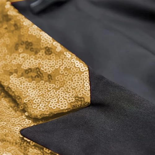 Mens Sequin Blazer Metallic Suit Disco Prom Shiny Suit Jacket Wedding Party Banquet Fashion Slim Tuxedo3