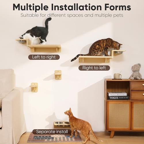 Set de muebles de pared para gatos FUKUMARU 3 en 1 miniatura 6