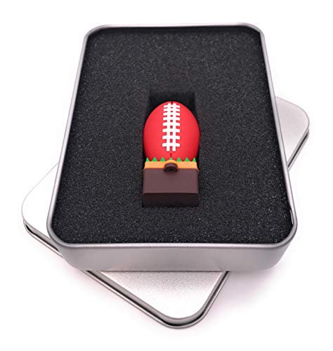 Onwomania Clé USB Football Ssteh Touchdown dans coffret cadeau en aluminium 128 GB USB 3.0