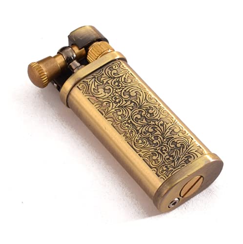 (Verkauft ohne Kerosin) Vintage-Kerosin-Feuerzeug, Messing-Feuerzeug, klassisches Design, Geschenk (Tang Graskorn)
