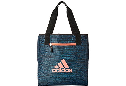 adidas Women's Studio II Tote, Bright Cyan Subdued/Black/Flash Red, One Size