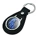 GRAPHICS & MORE Black Leather Hyacinth Macaw Parrot Keychain