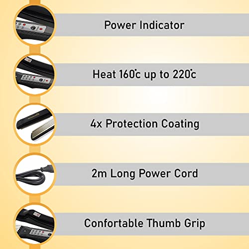 Image of PROFESSIONAL FEEL Abs Neo Tress Hair Crimper For Women Electric 4X Protection Crimp & Style Hair Styler (Hair Crimping Without Damage),Black