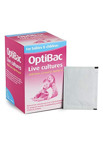 OptiBac Para Bebés y Niños | Suplemento Natural Sin Sabor de 3 Mil Millones de Bacterias Buenas | Lactobacillus Acidophilus & Bifidobacterium Infantis | Suministro Para Tres Mes | 90 Sobres