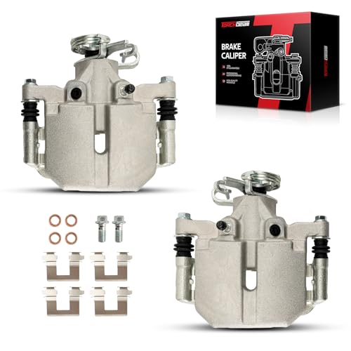Image of Torchbeam Rear Brake Calipers Set for Buick 2006-2011 Lucerne, Cadillac 2006-2011 DTS, Rear Left and Rear Right Calipers Replace # 18B5014+18B5015