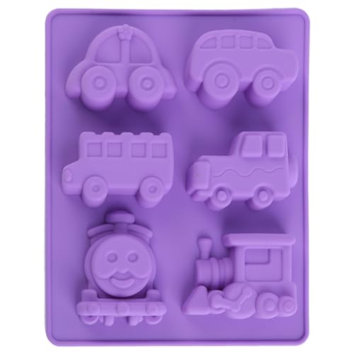KIRZAX Silikonbackform Kinder Auto & Traktor, Ausgefallene DIY Backform für Kuchen, Schokolade, Seife, Dessert, Geschenk zum DIY-Machen für Jungen KIRZAX Silikonbackform Kinder Auto & Traktor, Ausgefallene DIY Backform für Kuchen, Schokolade, Seife, Dessert, Geschenk zum DIY-Machen für Jungen
