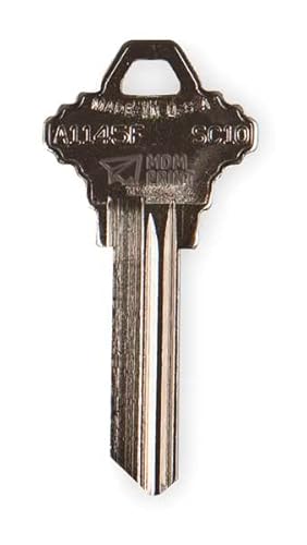 Key Blank, Brass, PK10