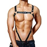 WUUDOA Herren harness gay Sexy Unterwäsche für Mann,Gay Unterwäsche Herren,Festival Rave Outfit Herren,Sissy Dessous Männer,Harness Männer Leder,erotische Dessus,Fetisch Harness Männer