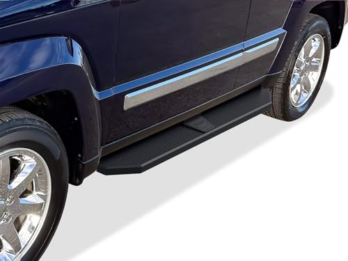 Estribos de acero inoxidable negro para Jeep Liberty 2008-2013 miniatura 1