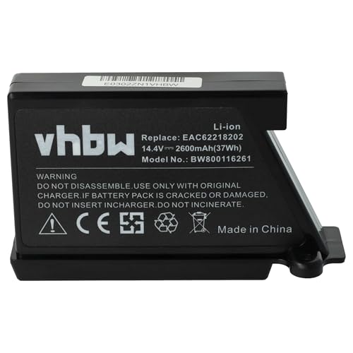 vhbw Batería Li-Ion 2600mAh (14.4V) para Robot limpiasuelos Robot de Limpieza como LG EAC60766101,...