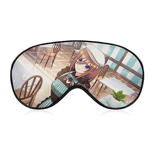 五等分の花嫁 中野三玖 アイマスク キャラクター アニメ アイマスク 睡眠用 かわいい 睡眠改善 遮光 柔らかい 眼精疲労 目元疲労回復 安眠マスク 圧迫感なし 子供 男女兼用 ギフト