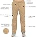 Dagacci Medical Uniform Woman and Man Scrub Set Unisex Medical Scrub Top and Pant, Khaki, XL