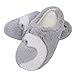 Femme Hiver Chaussons d'intérieur Pantoufles Maison Bureau Mémoire Mousse en Peluche Chaussure Thermique Antidérapant Pantoufles Souple Motif Cygne Ultra-léger Slipper Confortable Cadeau, Taille 38/39