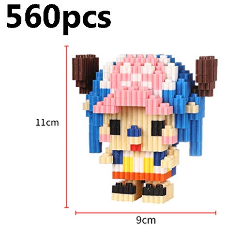 Zenghh 560pcs Tony Tony Chopper Figure Building Blocks Pack Of Pixel Blocks Nano Micro DIY Educational Model Set Toy Kids Bricks Craft Gift And Stem Teaching Resources
